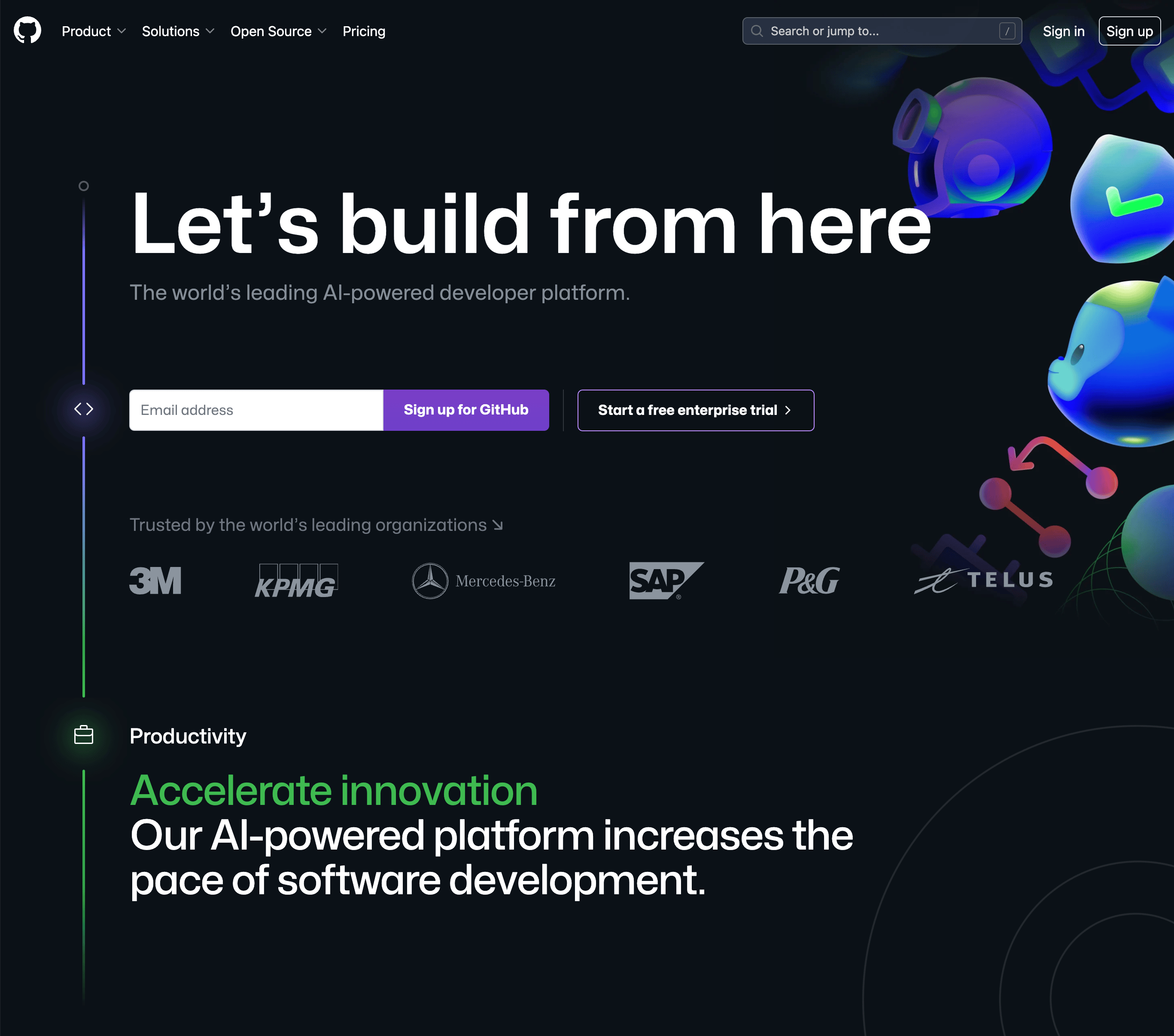 GitHub home page